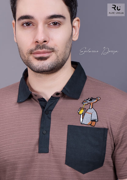 Vol 6107 Rare Urban Jacquard Knit Mens Tshirts Supplier India