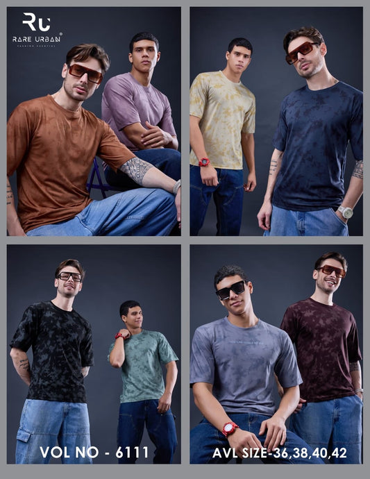 Vol 6111 Rare Urban Tencil Lycra Mens Tshirts Exporter India