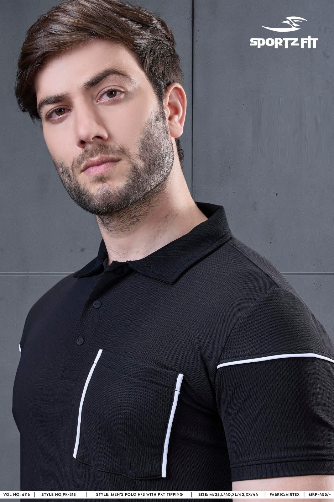 Vol 6116 Pk 318 Sportz Fit Airtex Mens Tshirts Wholesale Rate