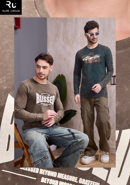 Vol 6122 Rare Urban Cotton Looper Mens Tshirts Supplier Gujarat