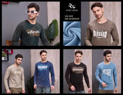 Vol 6122 Rare Urban Cotton Looper Mens Tshirts Supplier Gujarat
