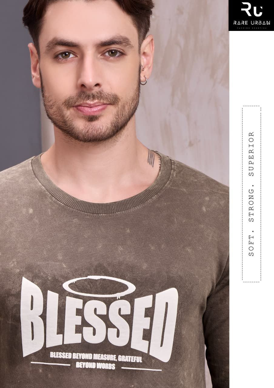 Vol 6122 Rare Urban Cotton Looper Mens Tshirts Supplier Gujarat