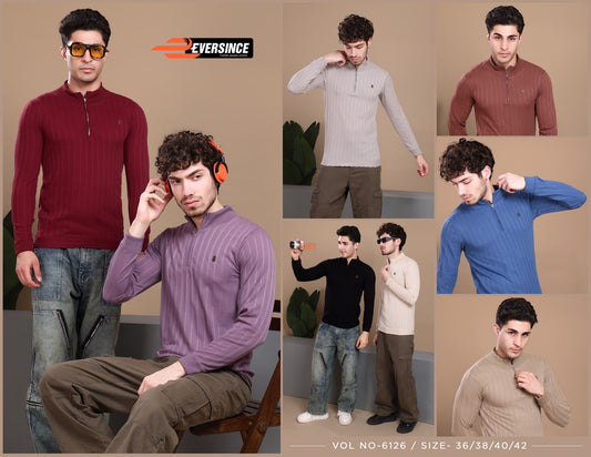 Vol 6126 Eversince Jacquard Knit Mens Tshirts Supplier Gujarat