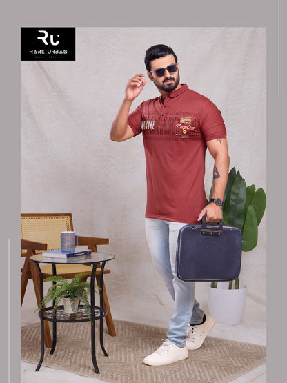 Vol 6147 Rare Urban Tencil Lycra Mens Tshirts Exporter Gujarat