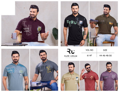 Vol 6147 Rare Urban Tencil Lycra Mens Tshirts Exporter Gujarat