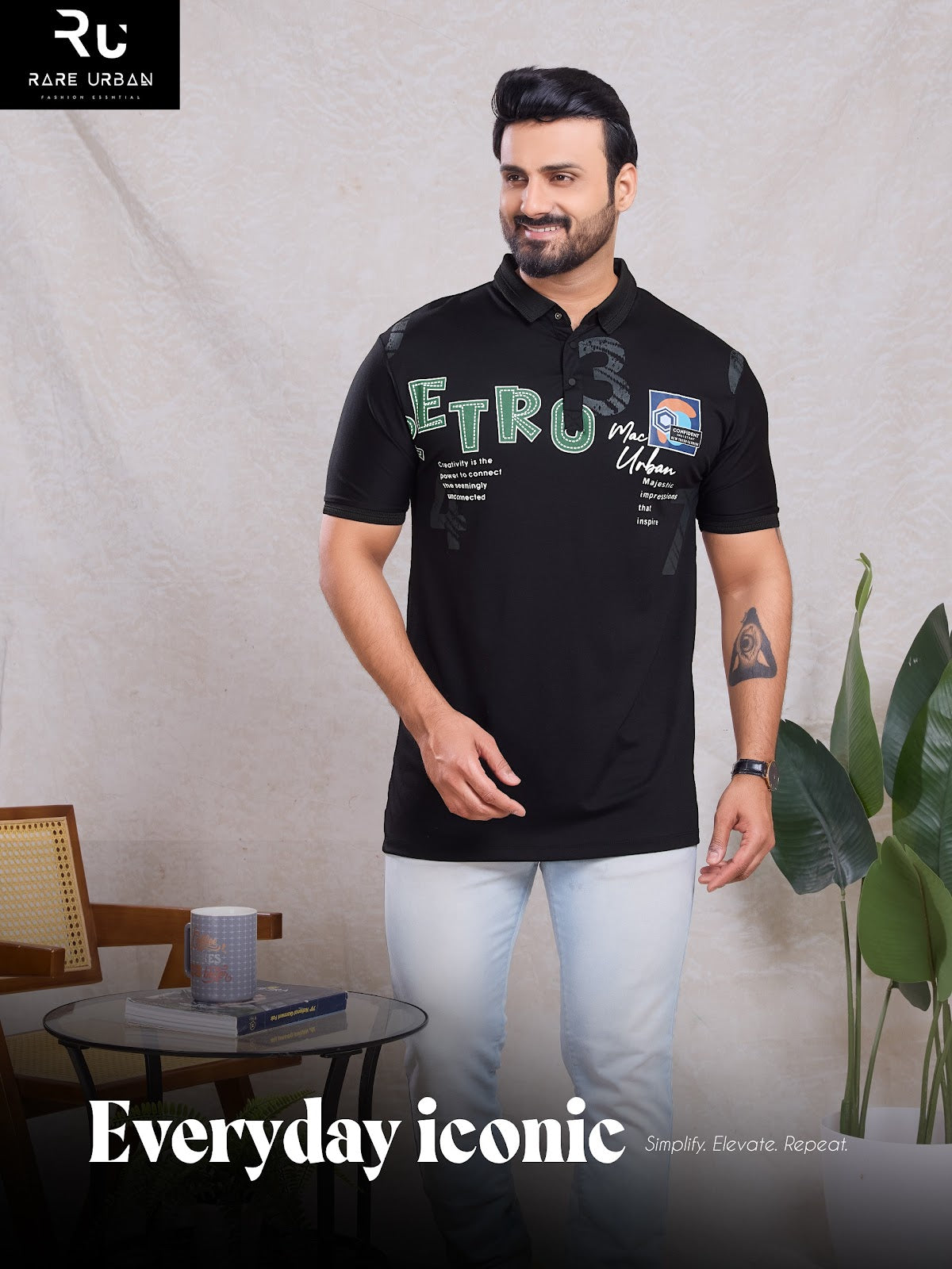 Vol 6147 Rare Urban Tencil Lycra Mens Tshirts Exporter Gujarat