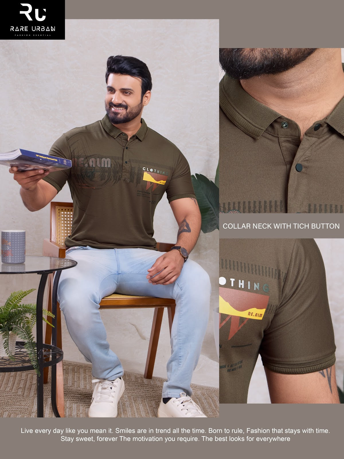 Vol 6147 Rare Urban Tencil Lycra Mens Tshirts Exporter Gujarat