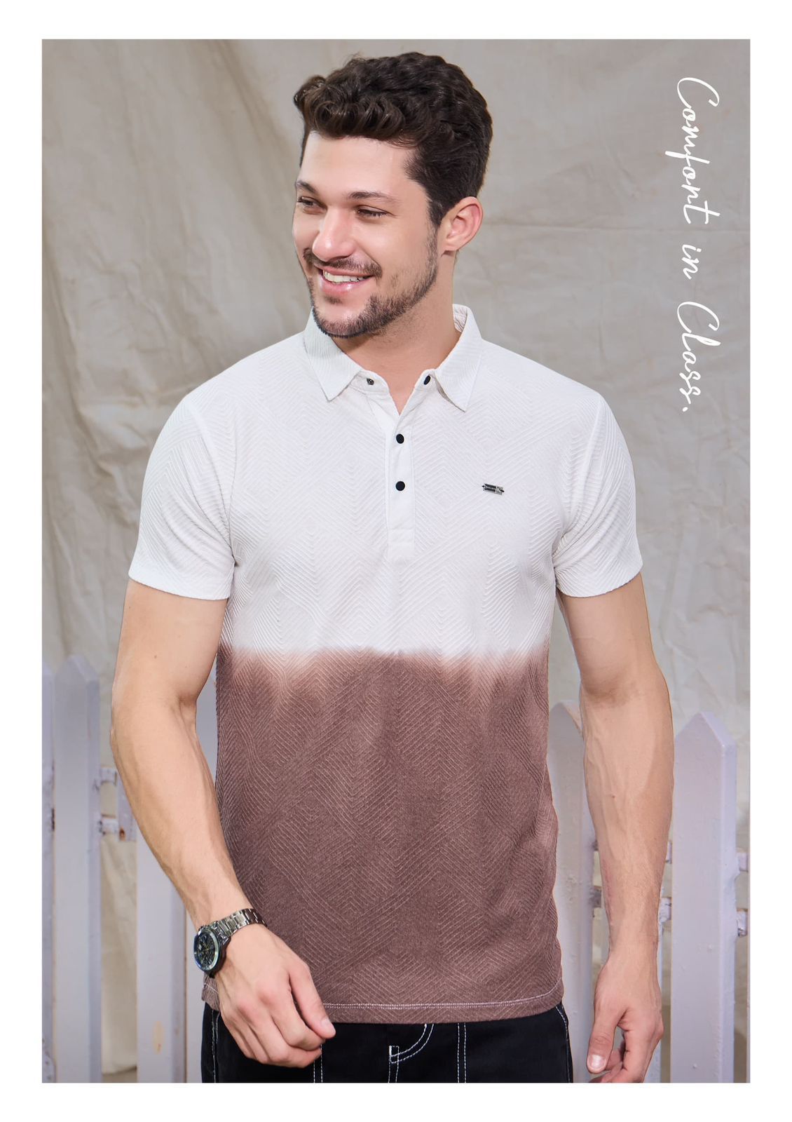 Vol 6150 Rare Urban Jacquard Mens Tshirts Exporter