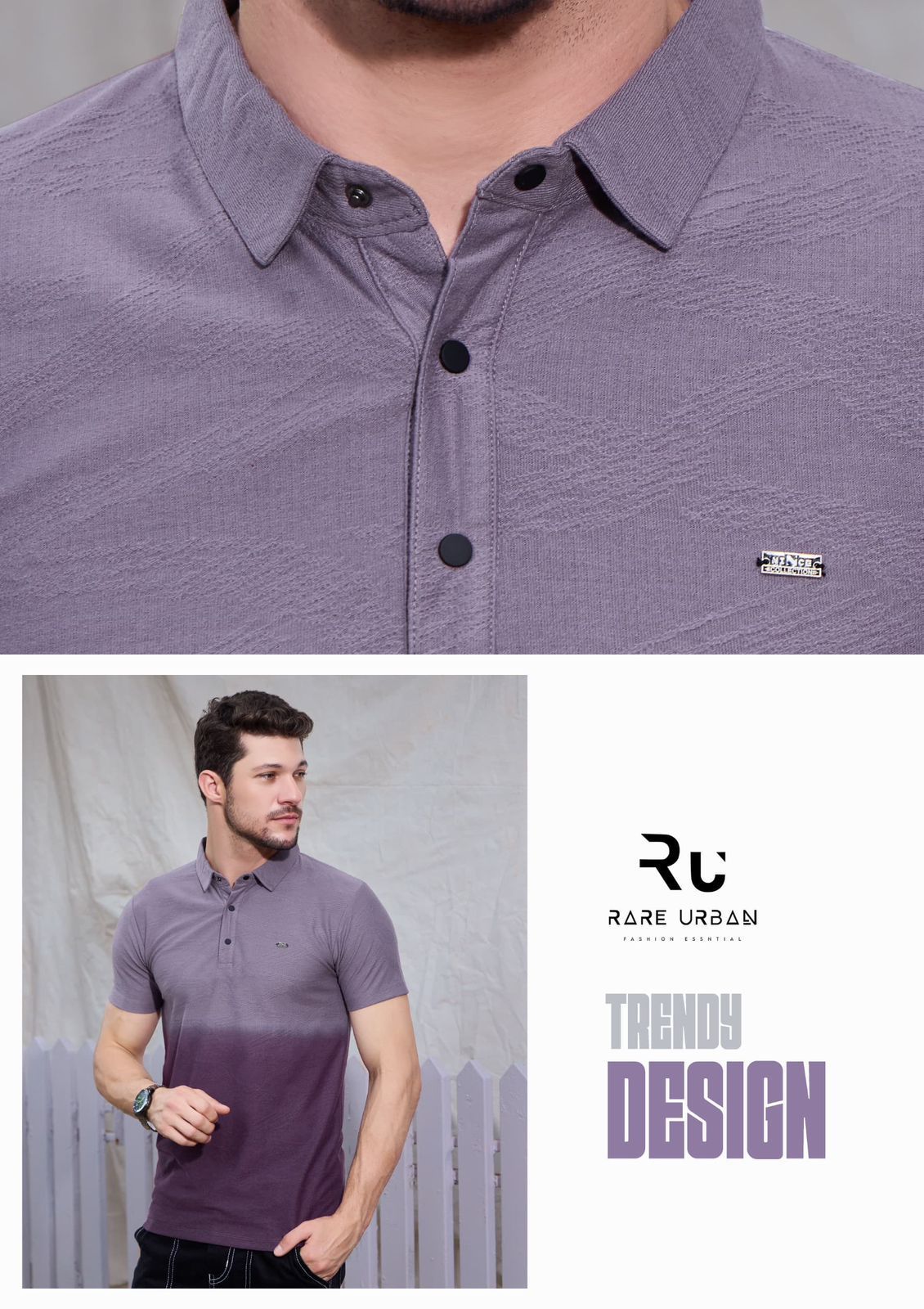 Vol 6150 Rare Urban Jacquard Mens Tshirts Exporter