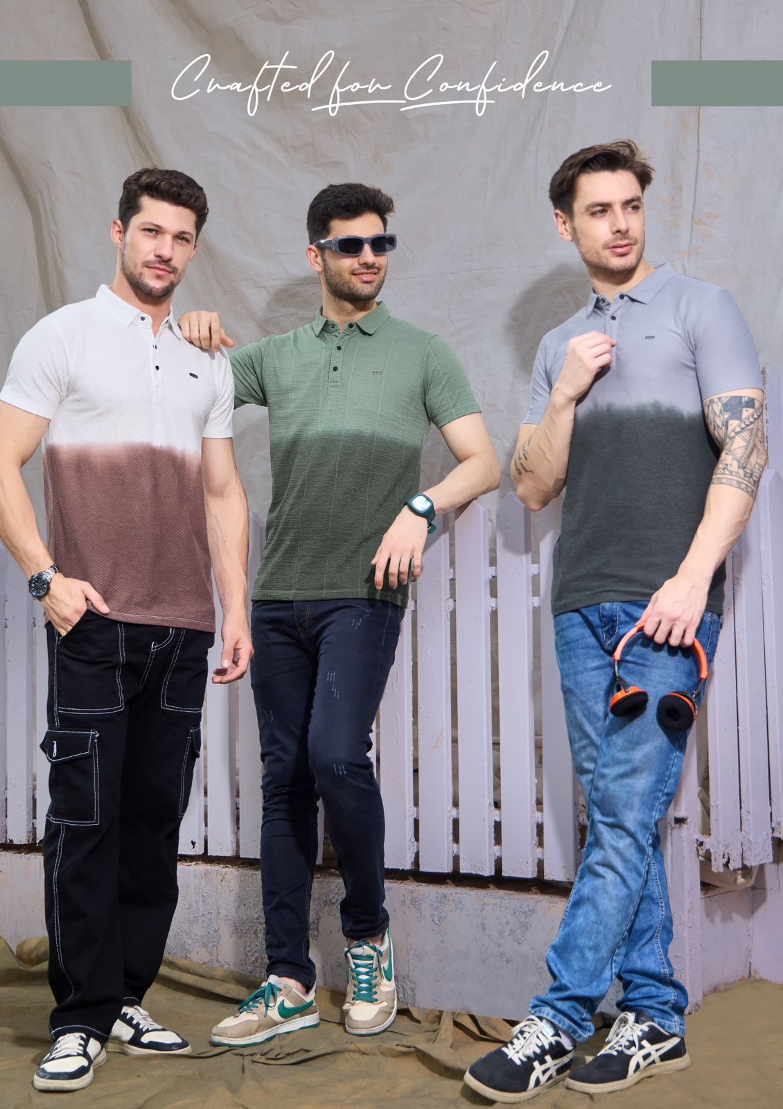 Vol 6150 Rare Urban Jacquard Mens Tshirts Exporter