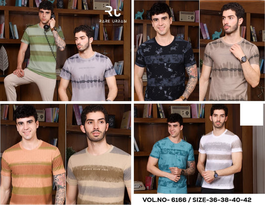 Vol 6166 Rare Urban Jacquard Knit Mens Tshirts Supplier Ahmedabad