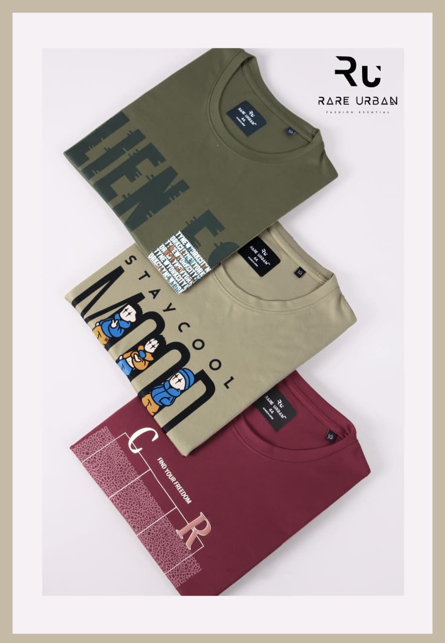Vol 6169 Rare Urban Tencil Lycra Mens Tshirts Supplier India