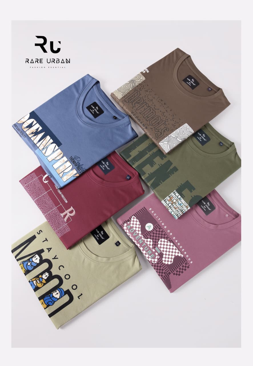 Vol 6169 Rare Urban Tencil Lycra Mens Tshirts Supplier India