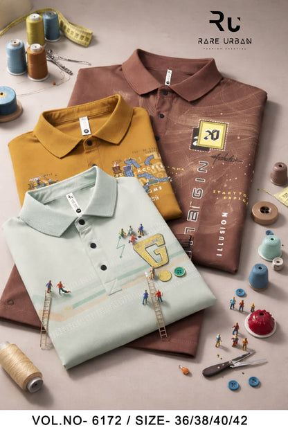 Vol 6172 Rare Urban Tencil Lycra Mens Tshirts Manufacturer Ahmedabad