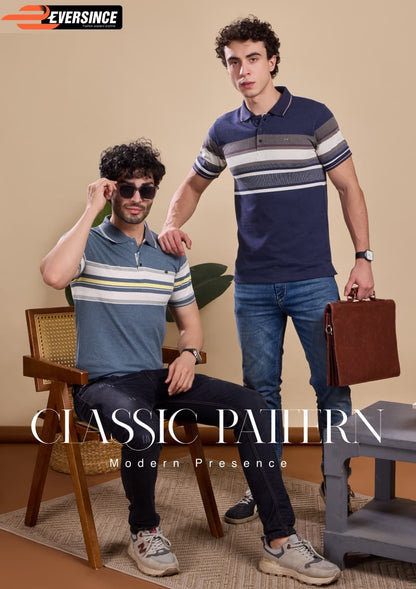 Vol 6196 Eversince Stripes Matty Mens Tshirts Wholesale Price