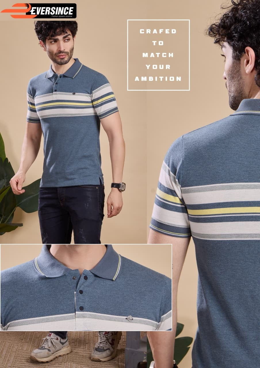 Vol 6196 Eversince Stripes Matty Mens Tshirts Wholesale Price
