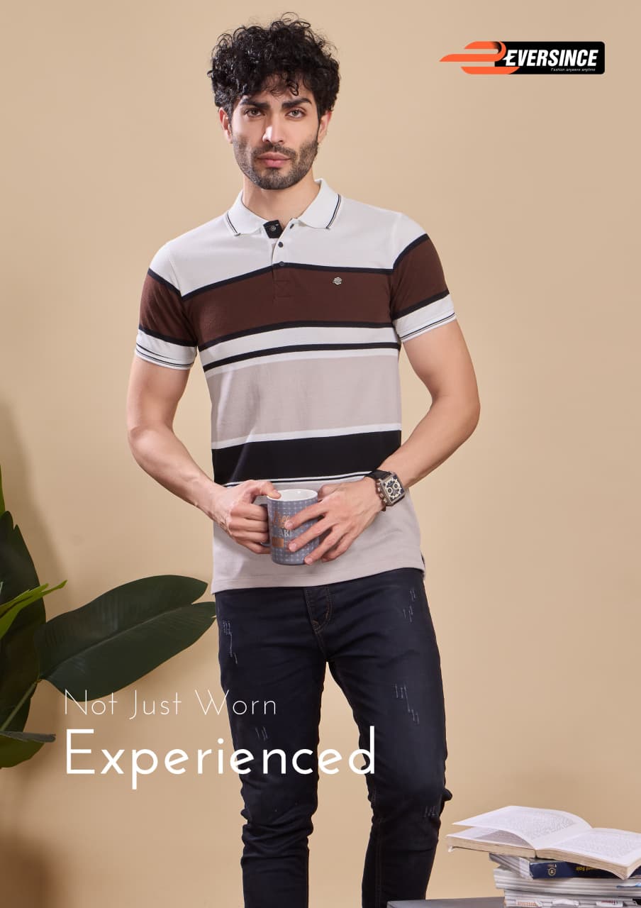 Vol 6196 Eversince Stripes Matty Mens Tshirts Wholesale Price