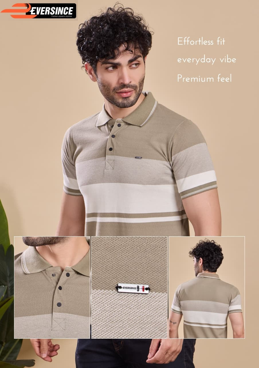 Vol 6196 Eversince Stripes Matty Mens Tshirts Wholesale Price