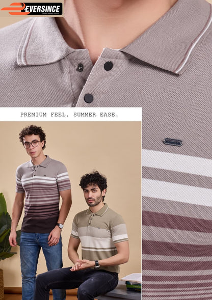 Vol 6196 Eversince Stripes Matty Mens Tshirts Wholesale Price