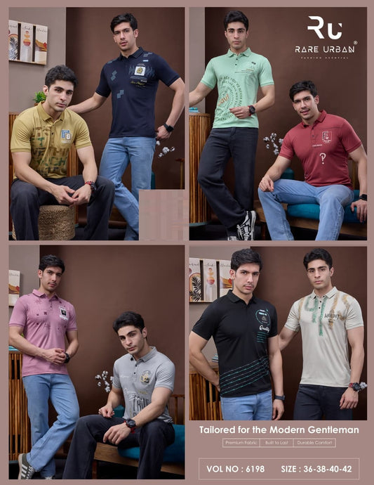 Vol 6198 Rare Urban Tencil Lycra Mens Tshirts Wholesale Price