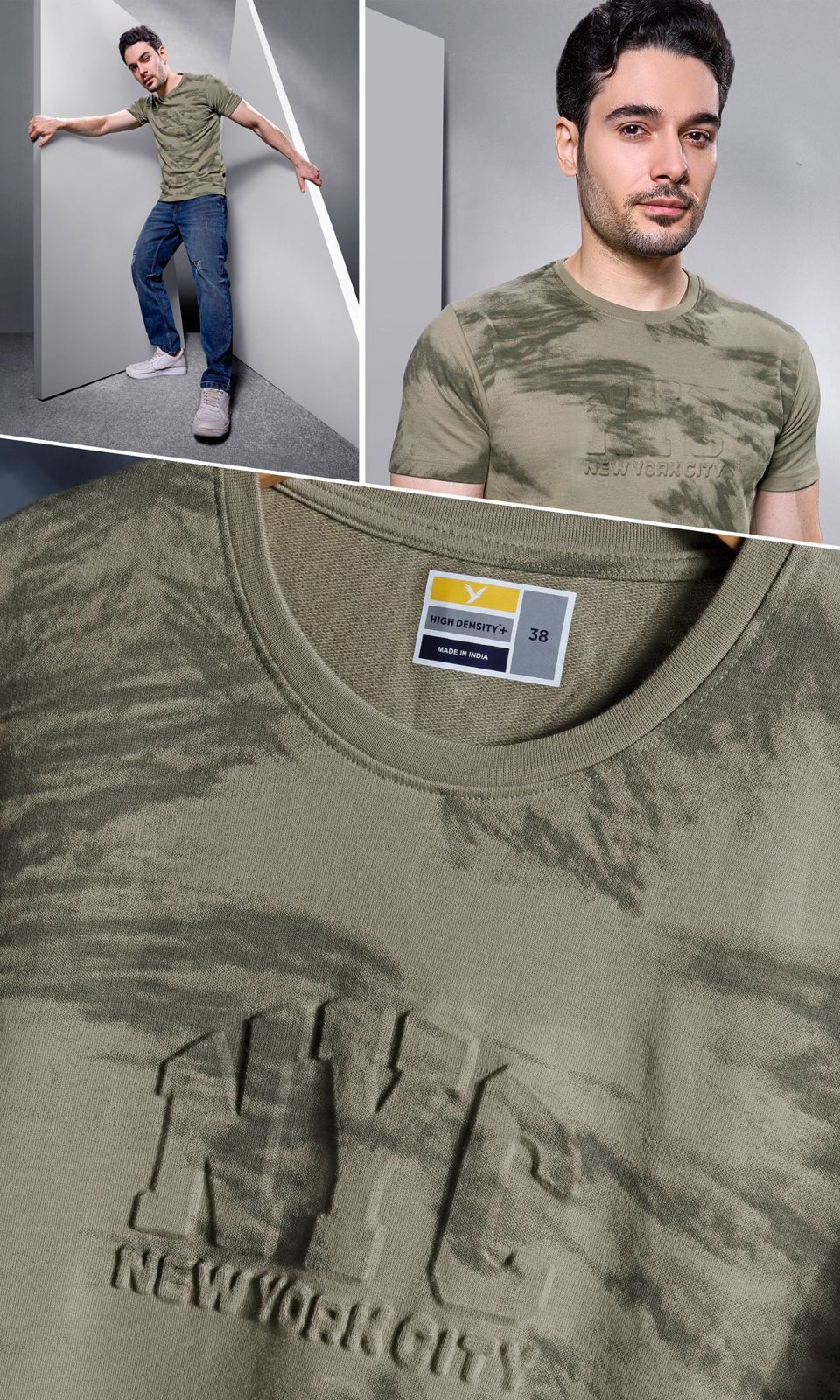 Vol 6223-6228 High Density Cotton Looper Mens Tshirts Wholesale Rate