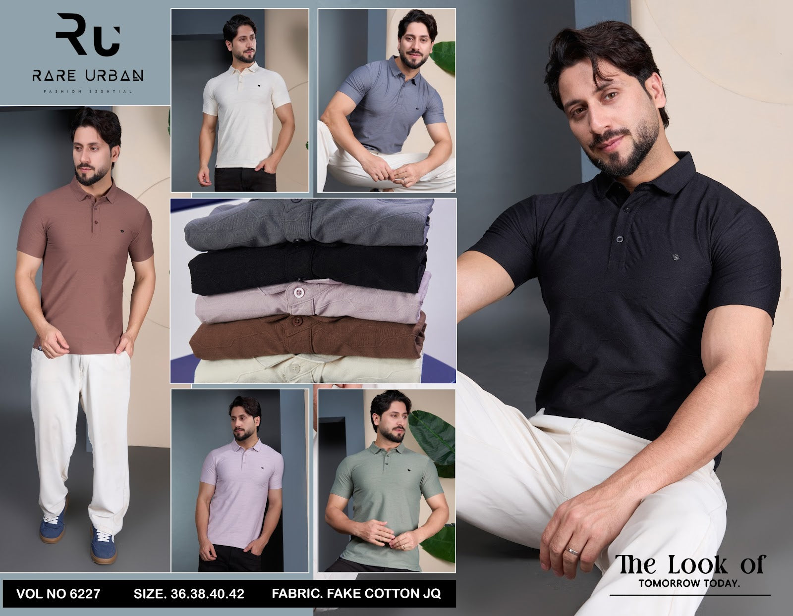 Vol 6227 Rare Urban Cotton Jacquard Mens Tshirts Wholesaler Gujarat