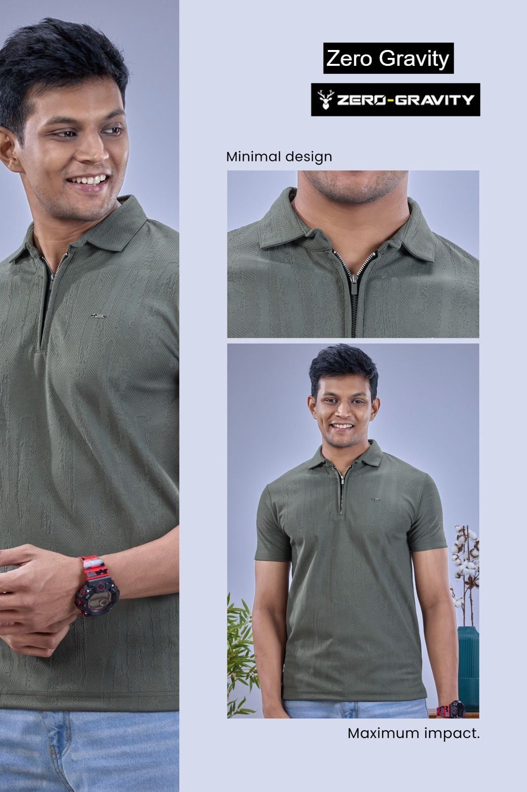 Vol 6235 To 6240 Zero Gravity Jacquard Knit Mens Tshirts Supplier