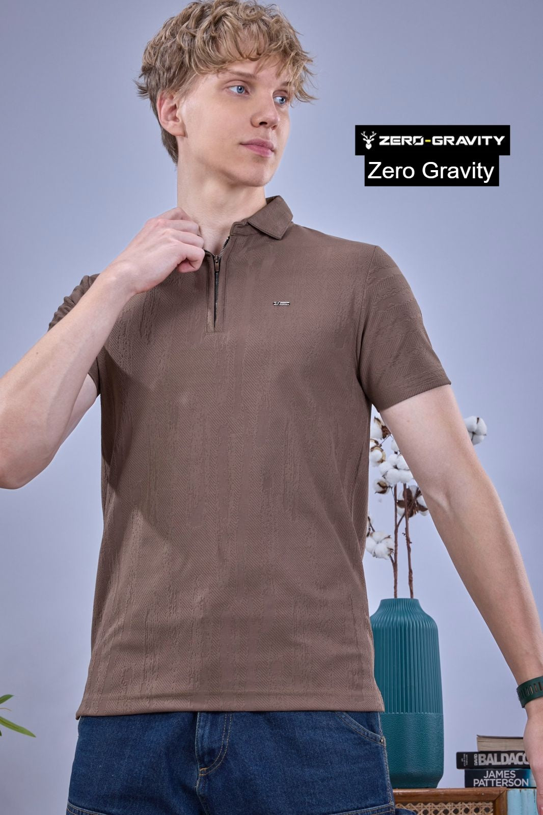 Vol 6235 To 6240 Zero Gravity Jacquard Knit Mens Tshirts Supplier
