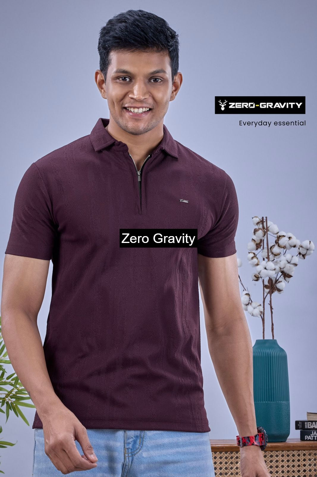 Vol 6235 To 6240 Zero Gravity Jacquard Knit Mens Tshirts Supplier