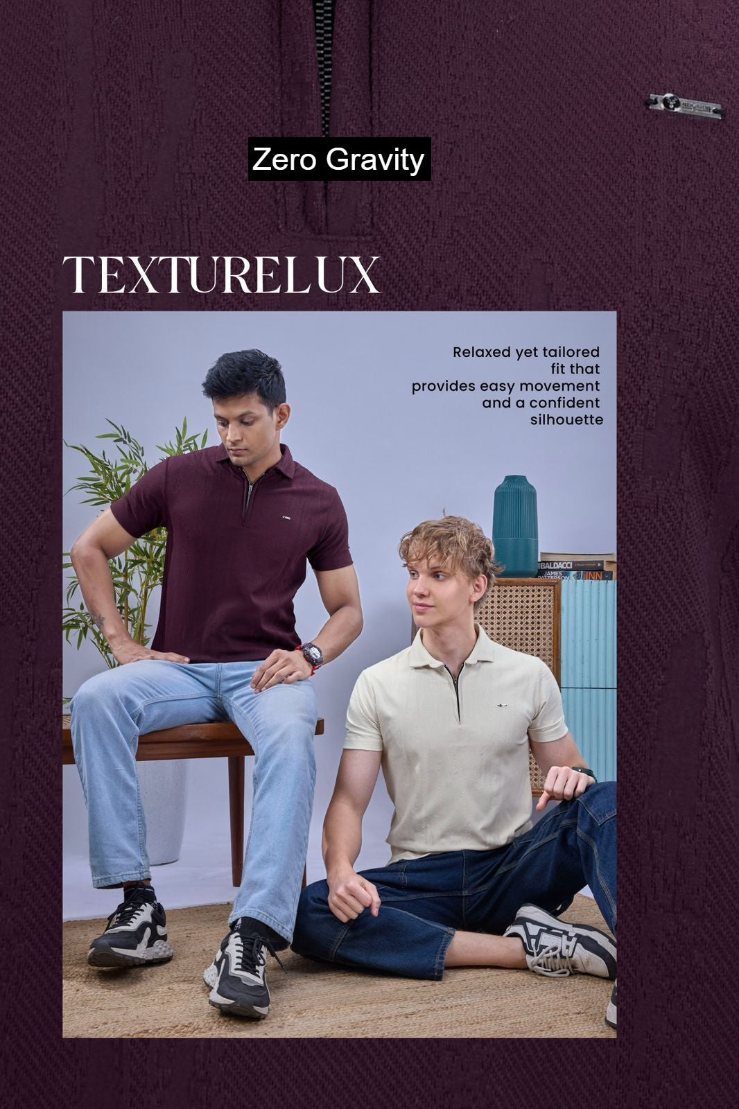 Vol 6235 To 6240 Zero Gravity Jacquard Knit Mens Tshirts Supplier