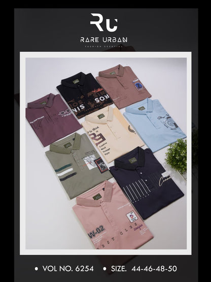 Vol 6254 Rare Urban Tencil Lycra Mens Tshirts Manufacturer India