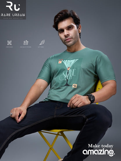 Vol 6281 Rare Urban Tencil Lycra Mens Tshirts Wholesale Price