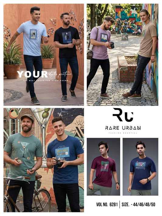 Vol 6281 Rare Urban Tencil Lycra Mens Tshirts Wholesale Price