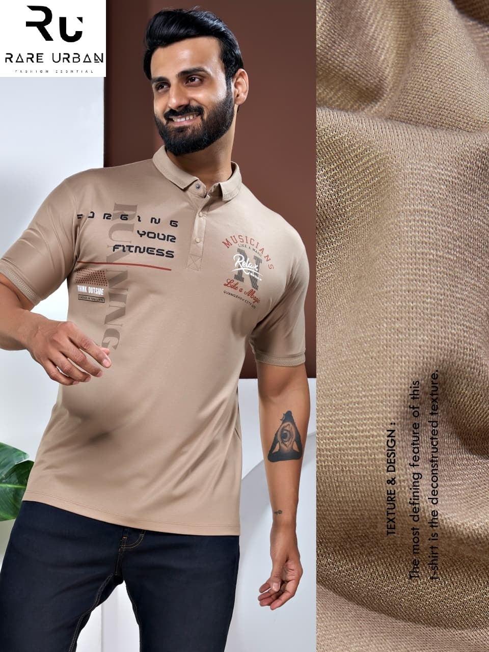 Vol 6282 Rare Urban Tencil Lycra Mens Tshirts Supplier Gujarat