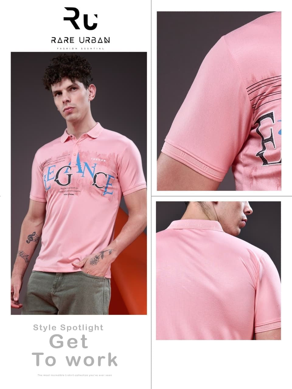 Vol 6283 Rare Urban Tencil Lycra Mens Tshirts Supplier India