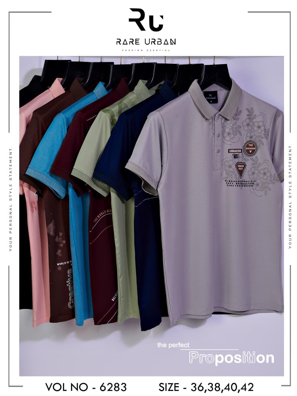 Vol 6283 Rare Urban Tencil Lycra Mens Tshirts Supplier India