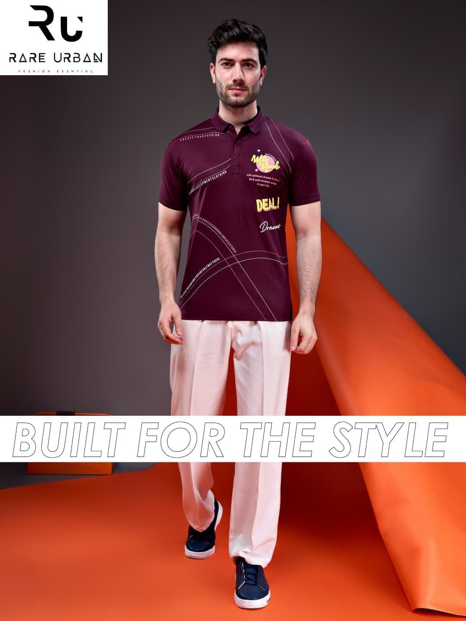 Vol 6283 Rare Urban Tencil Lycra Mens Tshirts Supplier India