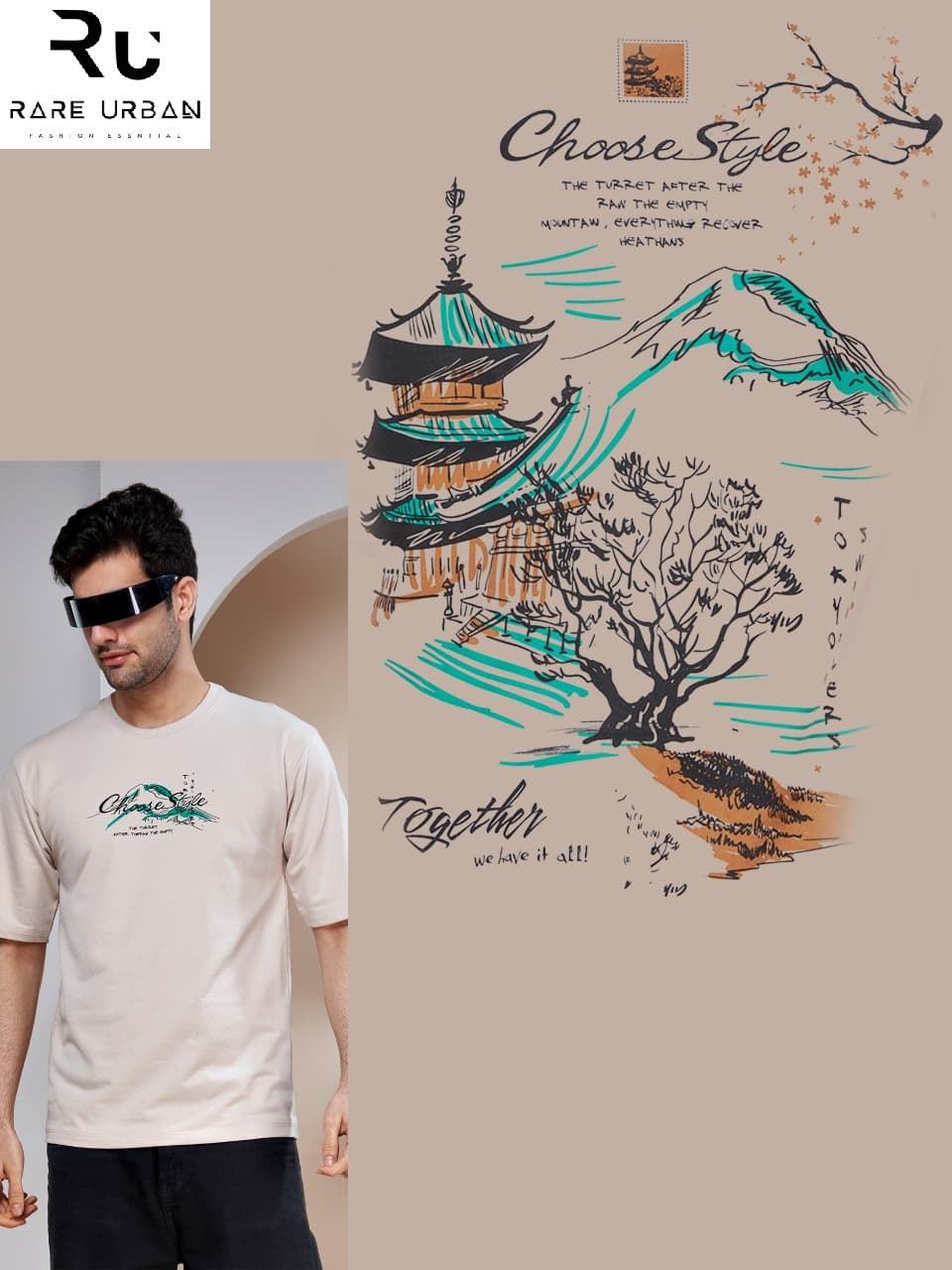 Vol 6301 Rare Urban Cotton Looper Mens Tshirts Wholesale Price