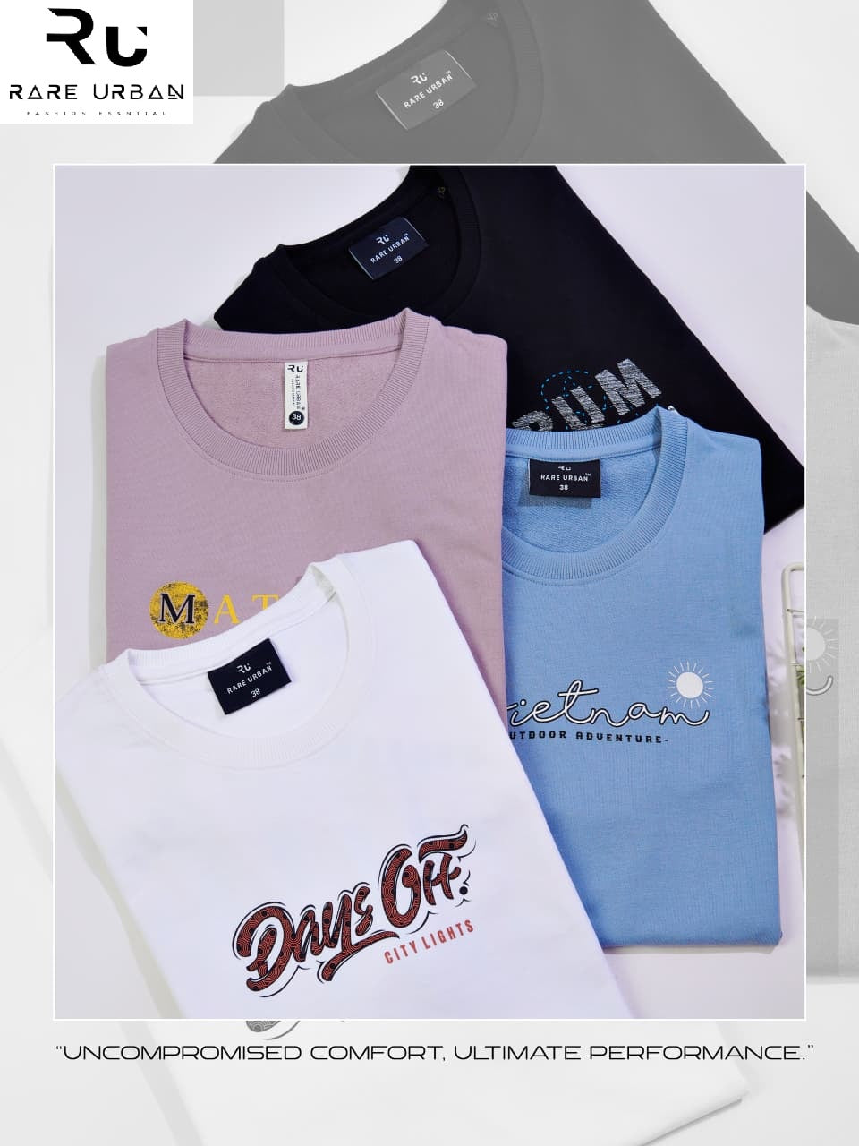 Vol 6301 Rare Urban Cotton Looper Mens Tshirts Wholesale Price