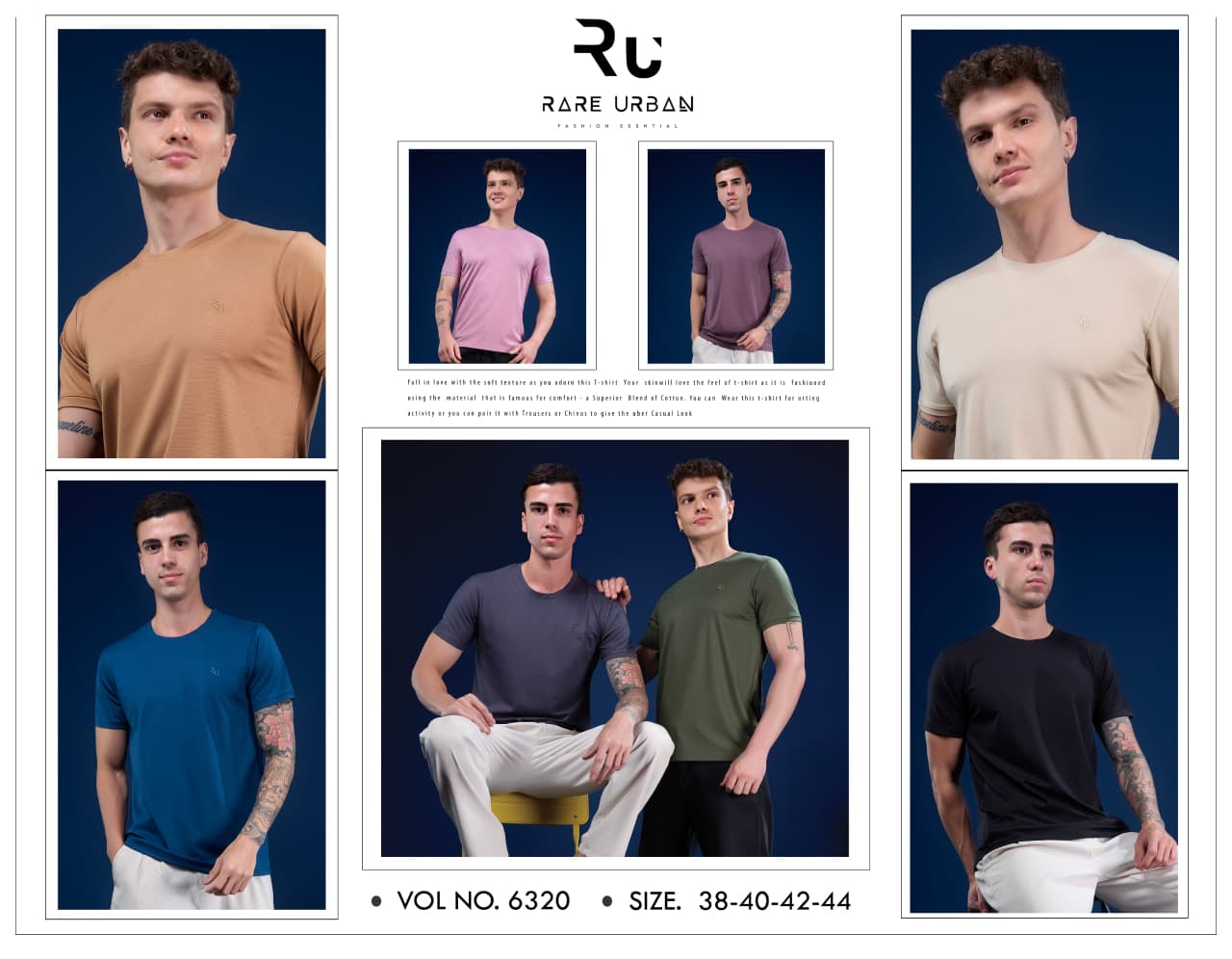 Vol 6320 Rare Urban Imported Mens Tshirts Supplier