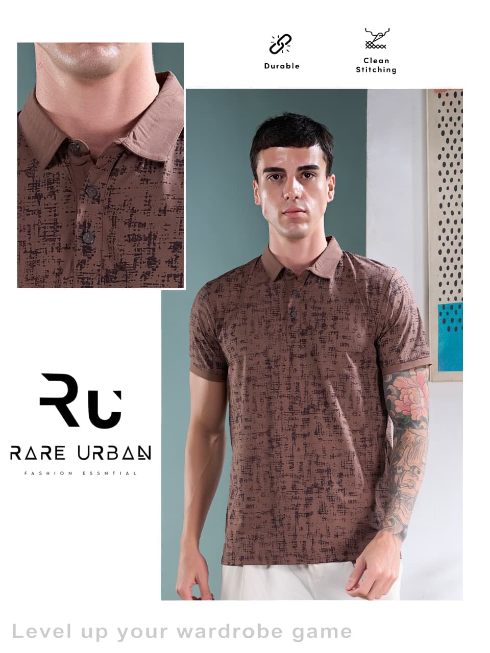 Vol 6341 Collar Style Rare Urban Imported Mens Tshirts Exporter