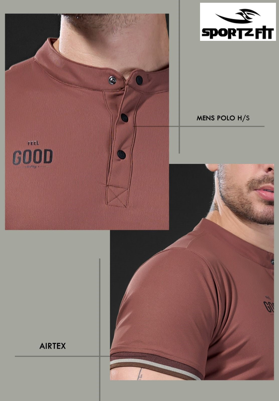 Vol 6343 Pk 314 Sportz Fit Airtex Mens Tshirts Exporter