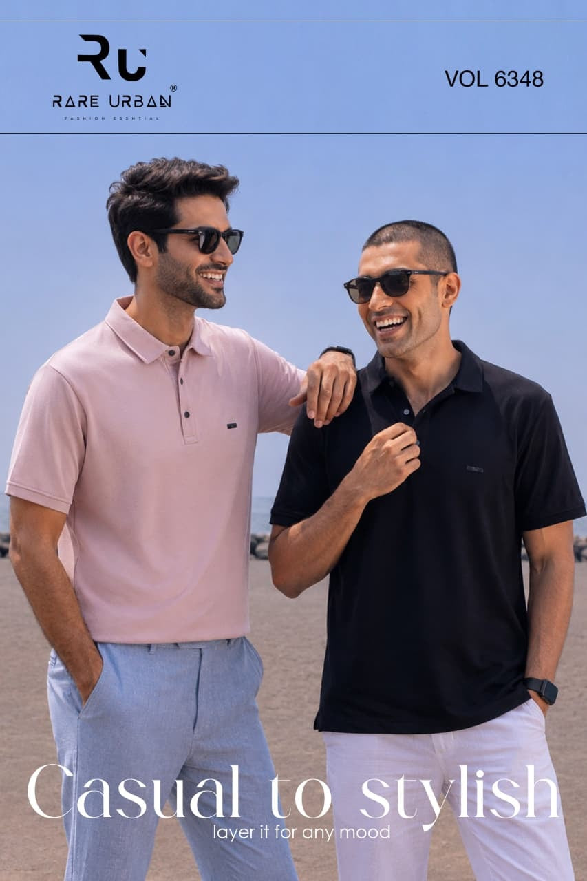 Vol 6348 Rare Urban Dobby Mens Tshirts Wholesaler India