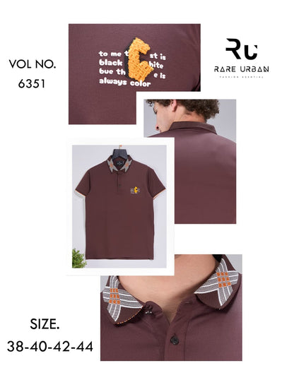 Vol 6351 Patch Style Rare Urban Imported Mens Tshirts Manufacturer India