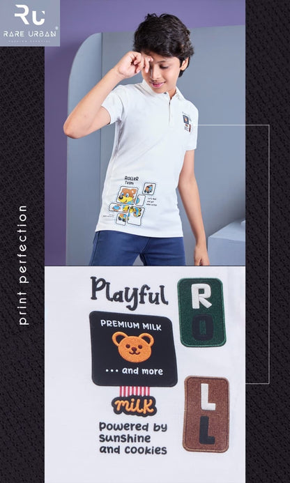 Vol 6370 Collar Style Rare Urban Imported Boys Tshirt Manufacturer India