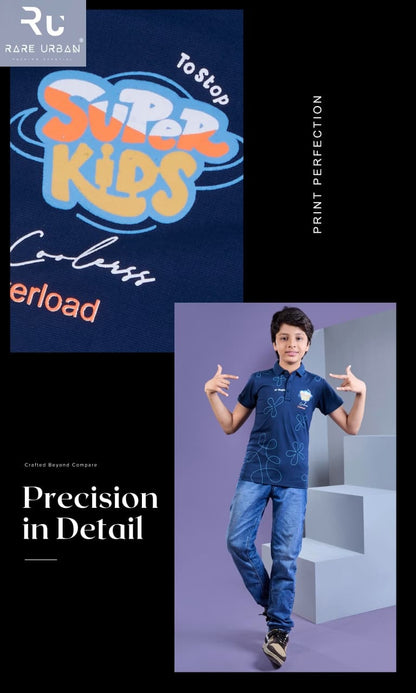 Vol 6370 Collar Style Rare Urban Imported Boys Tshirt Manufacturer India