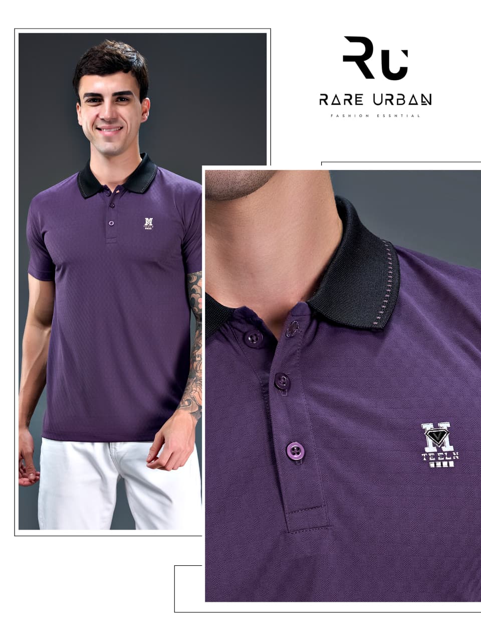 Vol 6376 Rare Urban Jacquard Knit Mens Tshirts Wholesaler Ahmedabad