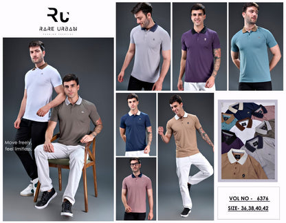 Vol 6376 Rare Urban Jacquard Knit Mens Tshirts Wholesaler Ahmedabad