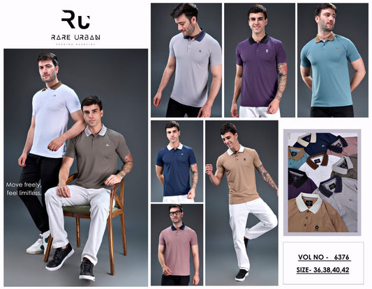Vol 6376 Rare Urban Jacquard Knit Mens Tshirts Wholesaler Ahmedabad