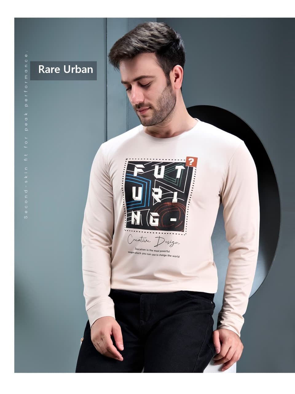 Vol 6380 Hd Print Rare Urban Tencil Lycra Mens Tshirts Wholesaler